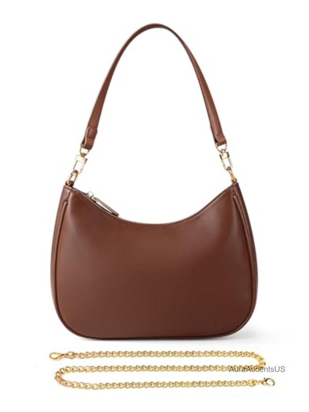 Clear Crossbody Bag Stadium Approved Faux Leather Hobo Purse Women